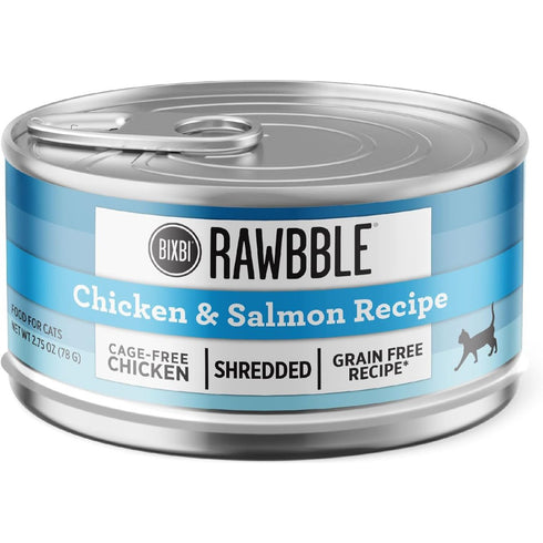 Bixbi Rawbble Shredded Chicken & Salmon Wet Cat Food 2.75oz - Poudre Pet & Feed Supply