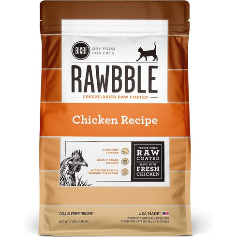 Bixbi Pet Rawbble Chicken Dry Cat Food 3lb - Poudre Pet & Feed Supply