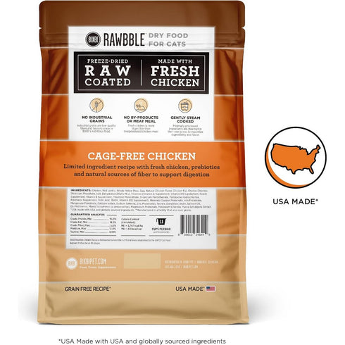 Bixbi Pet Rawbble Chicken Dry Cat Food 3lb - Poudre Pet & Feed Supply 2