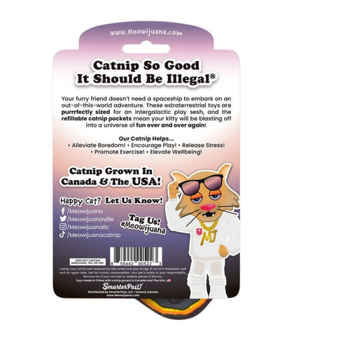 Meowijuana Get Spacey Refillable Planet and Meteor 2 Pack - Poudre Pet & Feed Supply 5