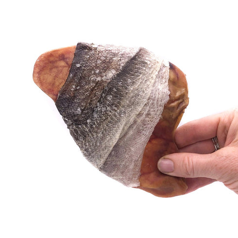 Icelandic Fish Ear Cod Skin Wrapped Pig Ear Dog Treat - Poudre Pet & Feed Supply 2
