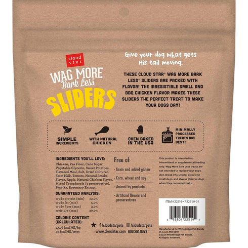 Wag More Bark Less Grain Free Sliders BBQ Chicken Dog Treats 8oz - Poudre Pet & Feed Supply2