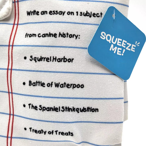 Bark Box, Hungry Hungry Homework, Squeaky Crinkle, 2in1 Dog Toy