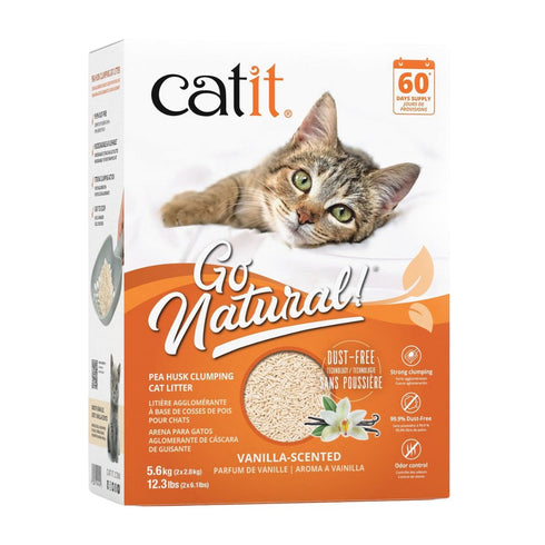 Catit Go Natural Pea Husk Vanilla Clumping Cat Litter - Poudre Pet & Feed Supply