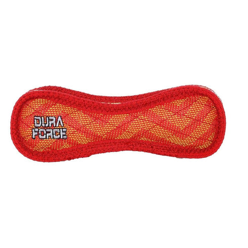 Tuffy's DuraForce Jr Bone Zig Zag Red Dog Toy - Poudre Pet & Feed Supply