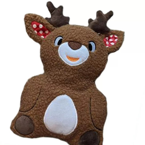 Dog Star Christmas Wildlife Reindeer Fleece Dog Toy - Poudre Pet & Feed Supply 3