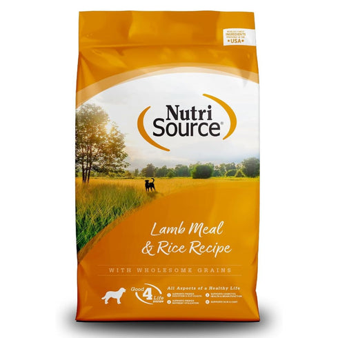 NutriSource Lamb Meal & Rice Healthy Dry Dog Food 12lb - Poudre Pet & Feed Supply
