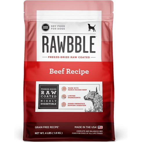 Bixbi Pet Rawbble Beef Dry Dog Food 4lb - Poudre Pet & Feed Supply