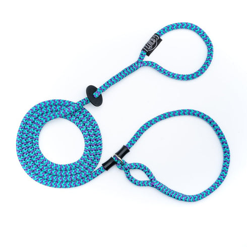 Harness Lead VaporWave Purple Turquoise ML - Poudre Pet & Feed Supply