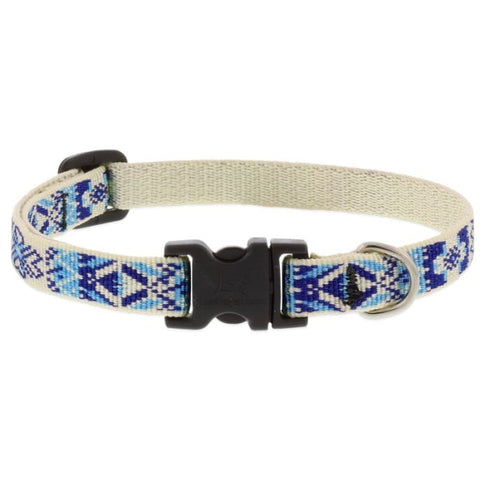 Lupne Holiday Designs Dog Collar 1/2" x 10"-16" Fair Isle - Poudre Pet & Feed Supply