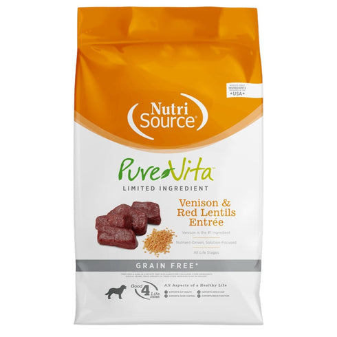 PureVita Venison & Red Lentils Grain Free Dry Dog Food 4lb - Poudre Pet & Feed Supply