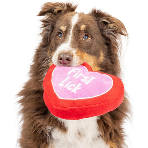 Huxley & Kent First Lick Heart Dog Toy (Double-Sided) Small Toy - Poudre Pet & Feed Supply 3