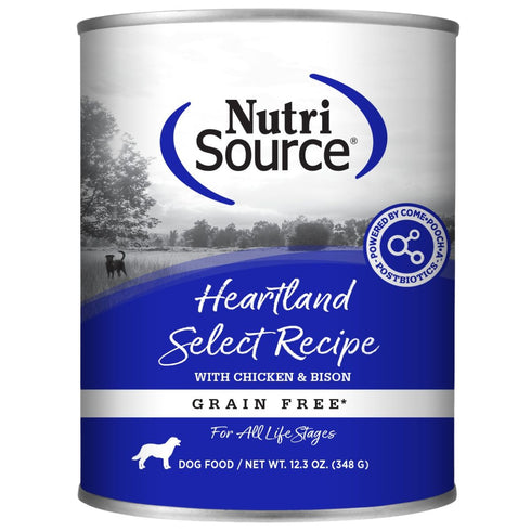 NutriSource Heartland Select Grain Free Wet Dog Food 12.3oz - Poudre Pet & Feed Supply