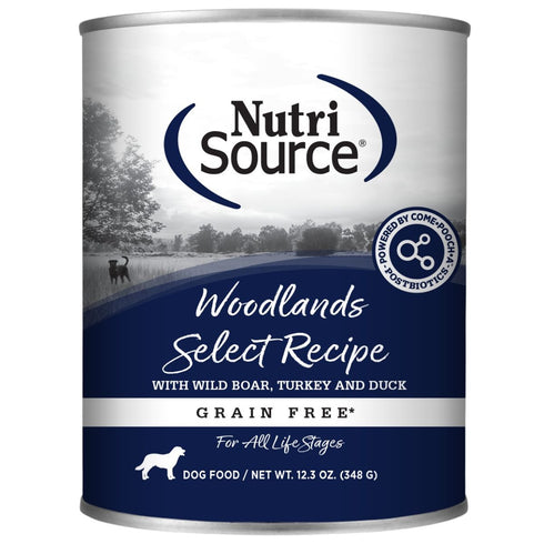 NutriSource Woodlands Select Grain Free Wet Dog Food 12.3oz - Poudre Pet & Feed Supply