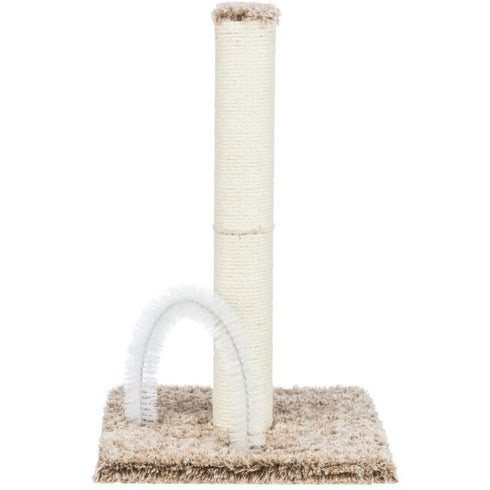 Trixie Cat Lola Scratching Post with Brush Brown - Poudre Pet & Feed Supply