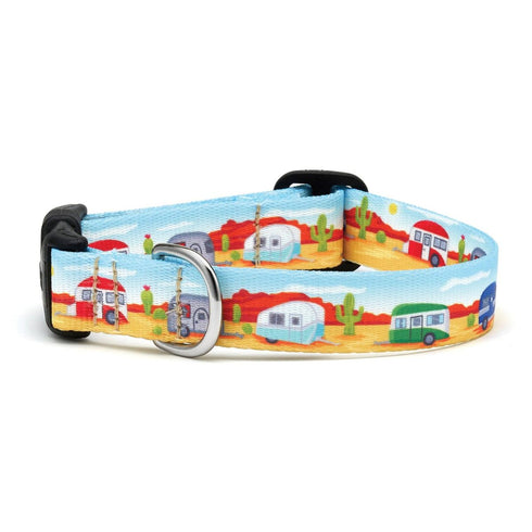 Up Country Camp Out Printed Dog Collar Small - Poudre Pet & Feed Supply