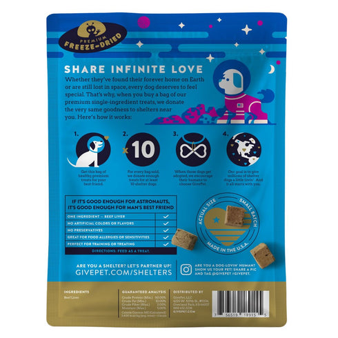 GivePet Freeze Dried Grain Free Space Cowboy Dog Treats 3oz - Poudre Pet & Feed Supply 2