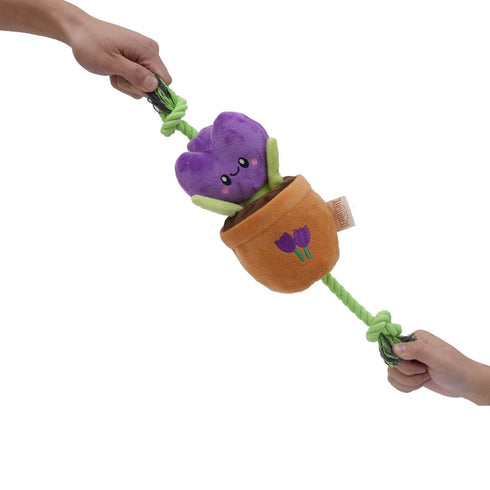 Territory Purple Flower Treat & Tug Dog Toy - Poudre Pet & Feed Supply 3