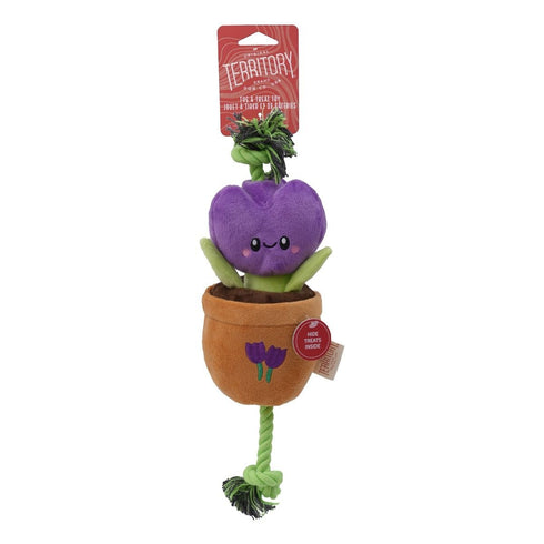 Territory Purple Flower Treat & Tug Dog Toy - Poudre Pet & Feed Supply 5