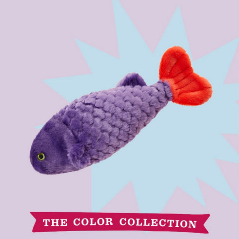 Fluff&Tuff Cici the Tropical Fish Dog Toy Purple - Poudre Pet & Feed Supply 5