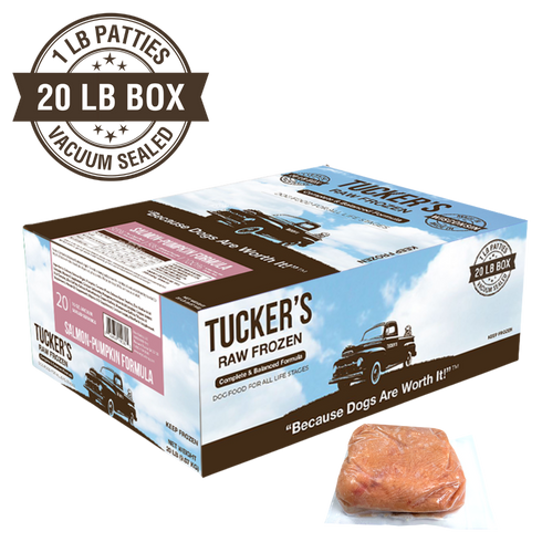 Tucker's' Frozen Salmon & Pumpkin Grain Free Raw Dog Food 20lb - Poudre Pet & Feed Supply
