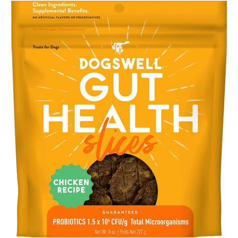 DogsWell Gut Health Chicken Slices Grain Free Dog Treats 8oz - Poudre Pet & Feed Supply