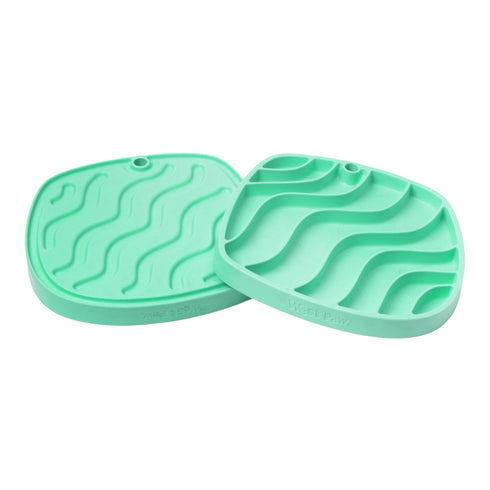WEST PAW Waves Feast Mat for Dogs, Mint - Poudre Pet and Feed Supply