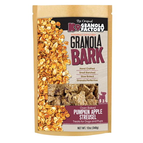 K9 Granola Factory BARK Pumpkin Apple Streusel Dog Treats 10oz - Poudre Pet & Feed Supply
