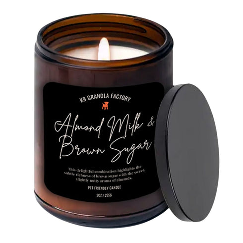 K9 Granola Factory Almond Milk & Brown Sugar Pet Friendly SOY Candle 9oz - Poudre Pet & Feed Supply
