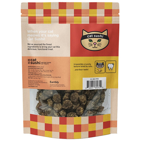 Cat Sushi Umami Millet & Beef Crunchy Cat Treats 2oz - Poudre Pet & Feed Supply 2
