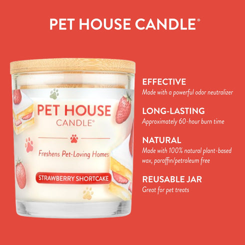 Candle Pet House Strawberry Shortcake 9oz - Poudre Pet & Feed Supply 4