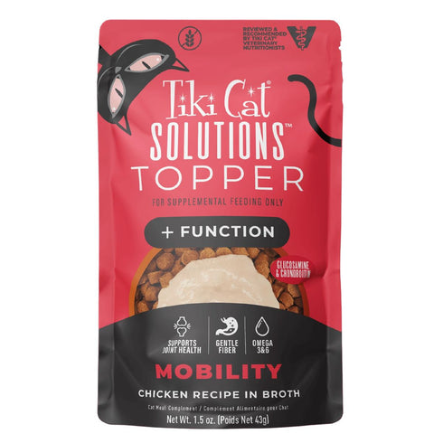 Tiki Cat Solutions Mobility Topper Chicken Recipe In Broth Wet Cat Food 1.5oz - Poudre Pet & Feed Supply