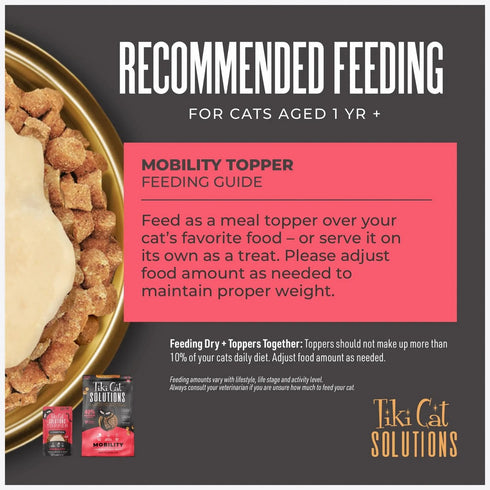 Tiki Cat Solutions Mobility Topper Chicken Recipe In Broth Wet Cat Food 1.5oz - Poudre Pet & Feed Supply 3