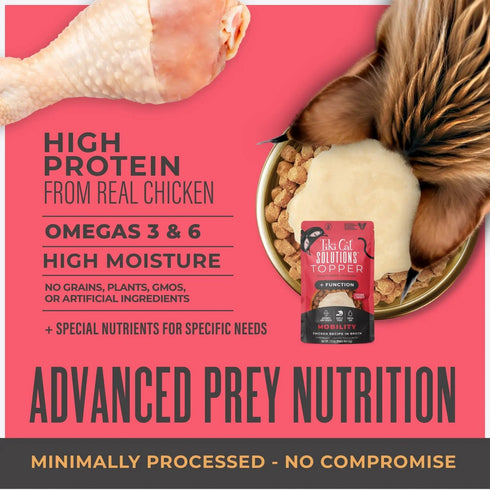 Tiki Cat Solutions Mobility Topper Chicken Recipe In Broth Wet Cat Food 1.5oz - Poudre Pet & Feed Supply 5