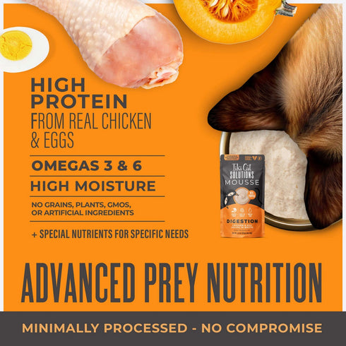 Tiki Cat Solutions Digestion Chicken & Egg Wet Cat Food 2.4oz - Poudre Pet & Feed Supply 4