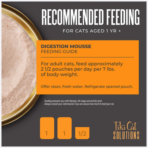 Tiki Cat Solutions Digestion Chicken & Egg Wet Cat Food 2.4oz - Poudre Pet & Feed Supply 6