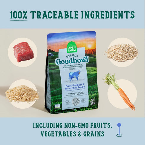 Open Farm Goodbowl Grass-Fed Beef & Brown Rice Dry Dog Food 22lb - Poudre Pet & Feed Supply 5