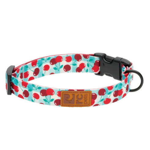 RC Pets Eco Clip Dog Collar Medium Cherry Picnic - Poudre Pet & Feed Supply