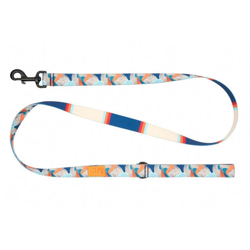 RC Pets Eco Dog Leash 1"x5' Riptide Coastal Stripe - Poudre Pet & Feed Supply