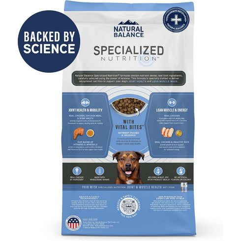 Natural Balance Joint & Muscle Health Chicken & Oatmeal Dry Dog Food 3.5lb - Poudre Pet & Feed Supply 2