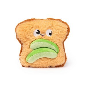 FuzzYard Avocado & Toast dog toys, 2 pack