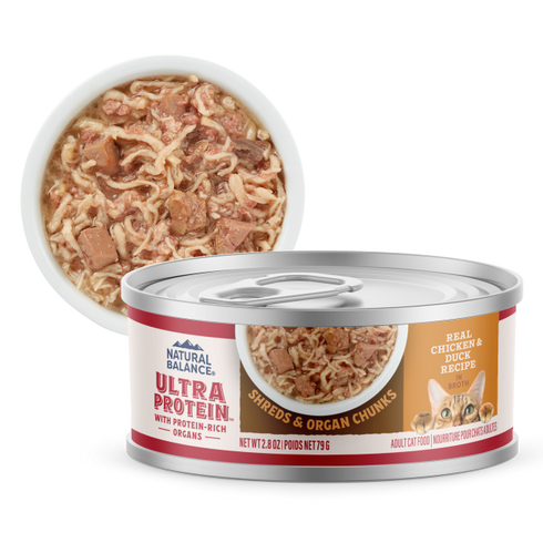Natural Balance Ultra Protein Wet Cat Food - Chicken & Duck in Broth - 2.8oz Can