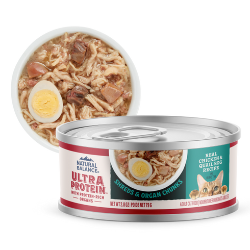 Natural Balance Ultra Protein Wet Cat Food - Chicken & Quail Egg in Broth - 2.8oz Can