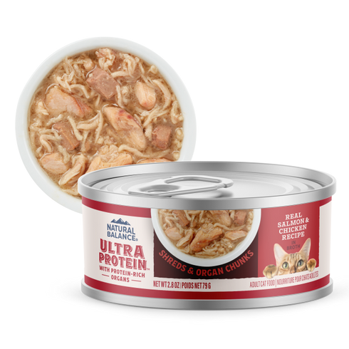 Natural Balance Ultra Protein Wet Cat Food - Salmon & Chicken in Broth - 2.8oz Can