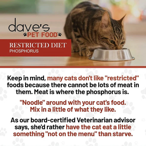 Dave's Restricted Diet Phosphorus Wet Cat Food - Chicken & Chicken Liver - 3oz Can