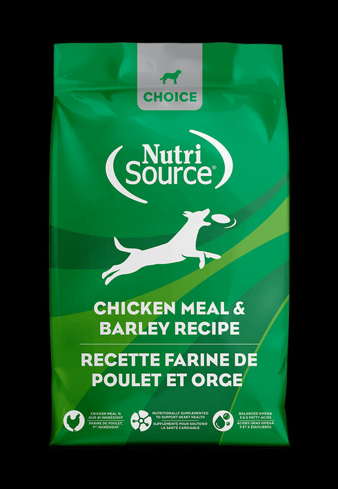 NutriSource Choice Dry Dog Food - Chicken Meal & Barley - 40lb Bag