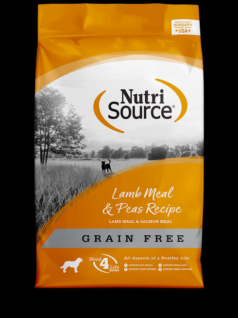 NutriSource Grain Free Dry Dog Food - Lamb & Peas - 26lb Bag