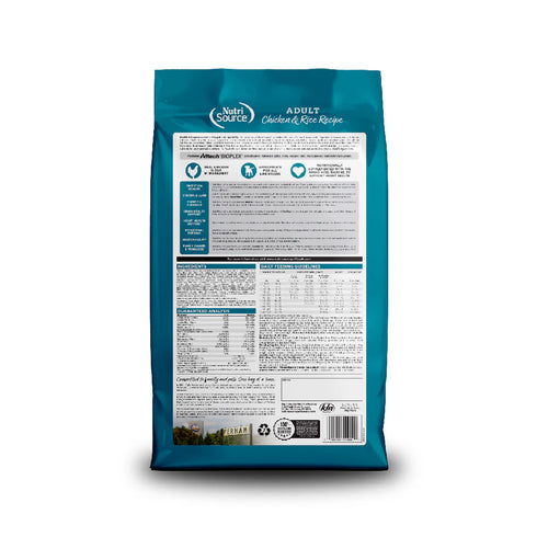 NutriSource Dry Dog Food - Chicken & Rice - 4lb Bag