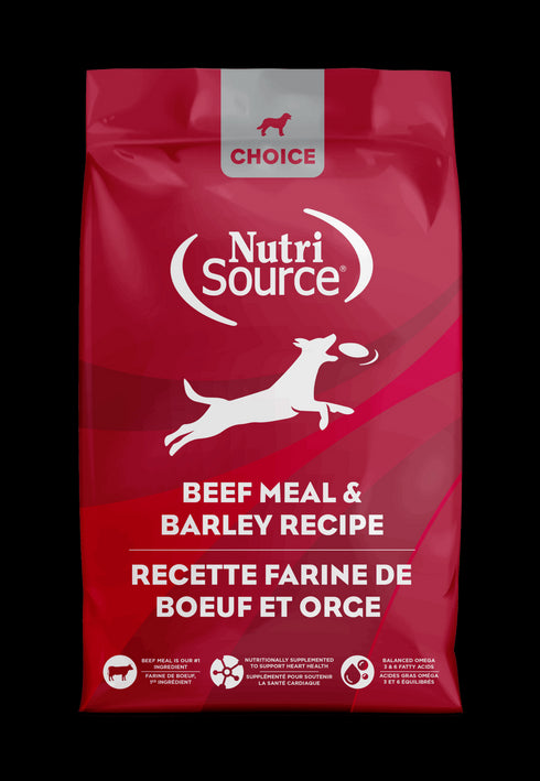 NutriSource Choice Dry Dog Food - Beef & Barely - 40lb Bag