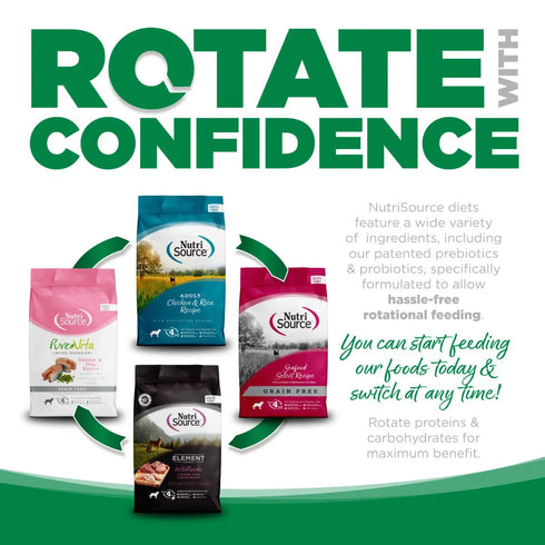 NutriSource Choice Dry Dog Food - Chicken Meal & Barley - 40lb Bag